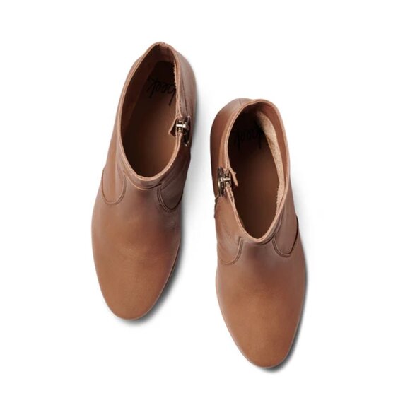 NEW BEEK Made In Mexico Leather Catbird Booties in Cognac for women 825 13m8 - Picture 7 of 8